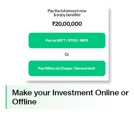 Make your Investment Online or Offline